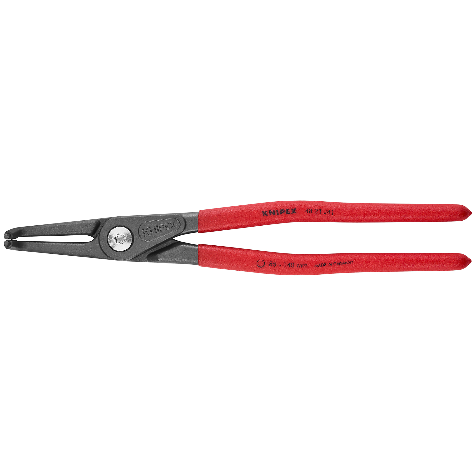 KNIPEX, Int 90° Prec. Snap Ring Pliers, 1/8 tip, 12in., Pieces (qty.) 1 Material Steel, Model# 48 21 J41